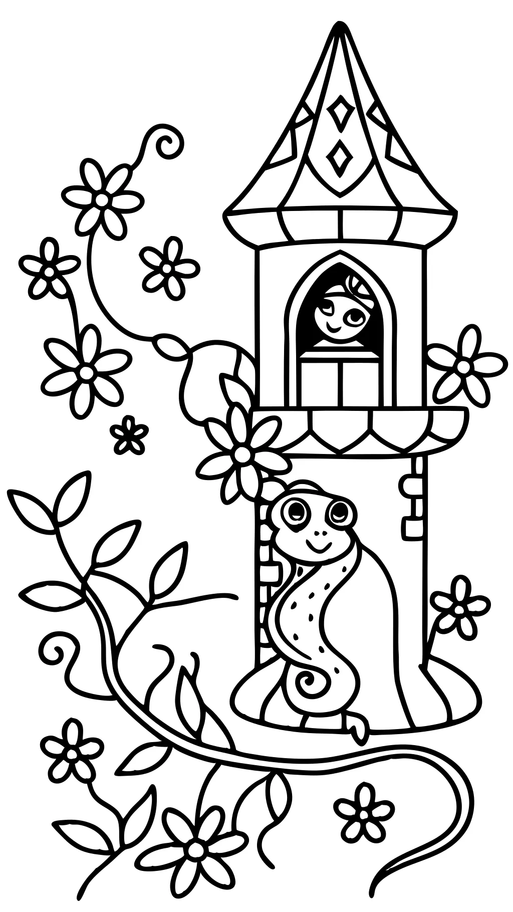 coloriages imprimables Rapunzel